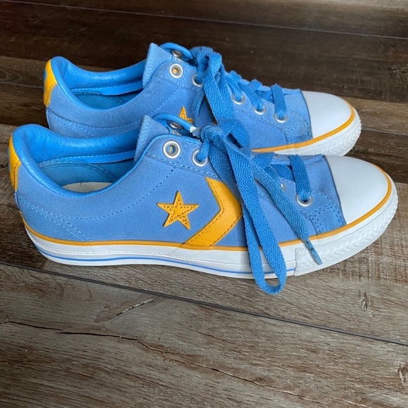 red blue green and yellow converse